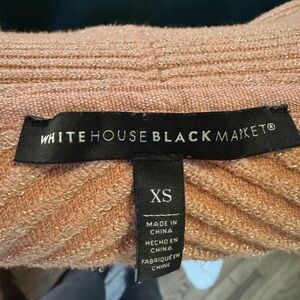 White House Black Market Like New Stunning Women's Ribbed Open Front Sweater